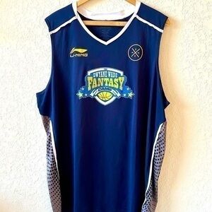 Dwayne Wade Fantasy Camp rare authentic basketball jersey navy blue XL